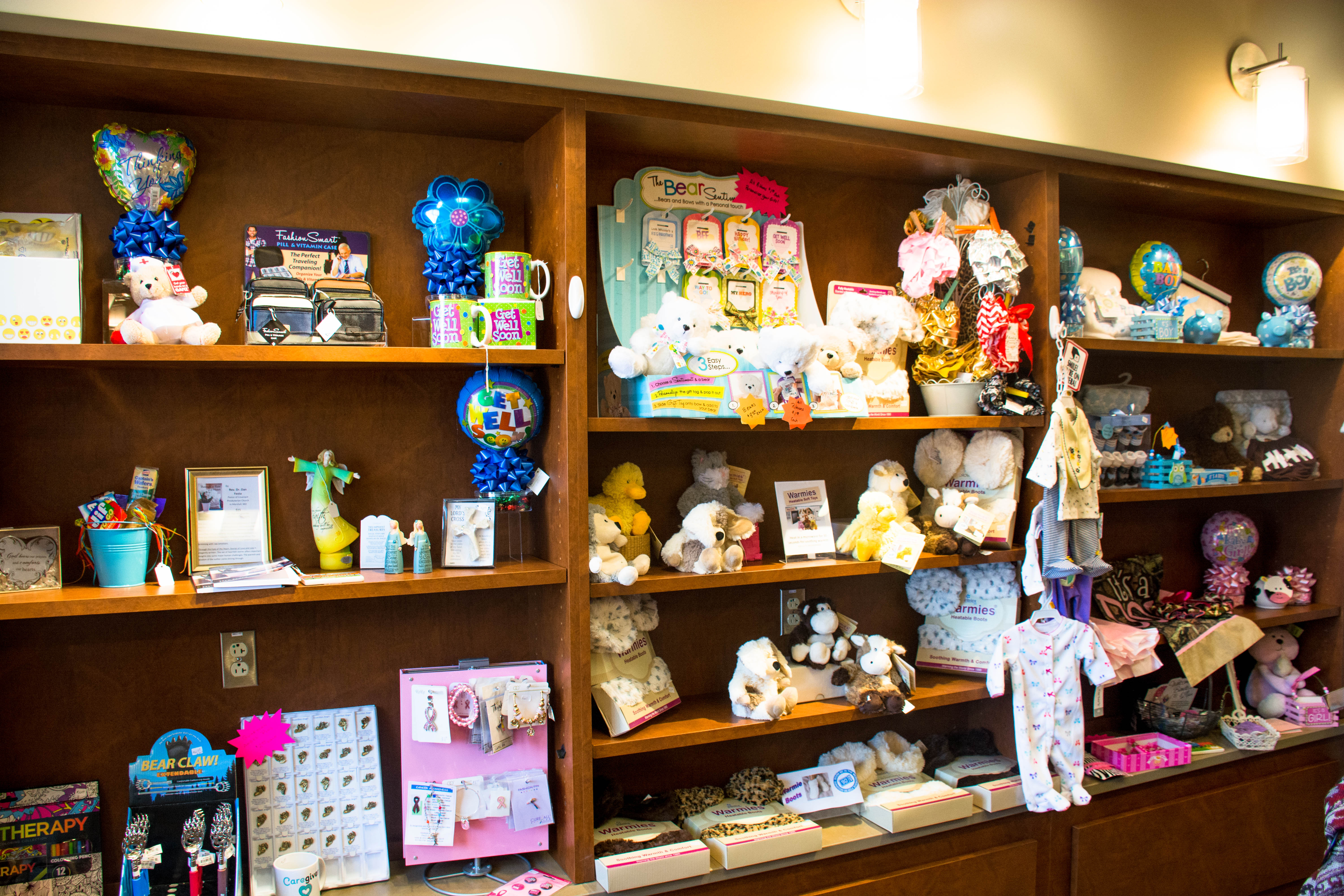 Gifts and toys available at the Fitzgibbon Hospital Auxiliary Gift Shop
